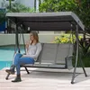 Outsunny 3-Sitzer Hollywoodschaukel Gartenschaukel mit Produktbild-Vorschau 2