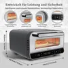 Pizzaofen 48,5 x 44 x 28,5 cm – robuste Konstruktion mit digitalem Touchbedienfeld und Sichtfenster  Produktbild-Vorschau