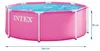 INTEX 28290ND - Pink Metal Frame Pool (244x76cm) Produktbild-Vorschau 8