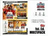 A marketing image for a Topps Match Attax multipack, featuring product shots, promotional text, and logos. Podgląd zdjęcia produktu