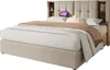 OKWISH Lit Coffre 160x200 cm - Lit Double Capitonné avec Voir les images du produit 10