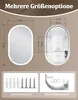 ZMH Spiegellampe LED Badspiegel lampe 50x80cm Spiegellampe Produktbild-Vorschau 7