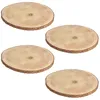 4x Baumscheibe Zum Basteln Rund mit Rinde Ø 35 cm Paulownia Produktbild-Vorschau 1