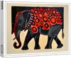 raxxa Premium-Puzzle "Abstract Elephant with Large Red Produktbild-Vorschau 1