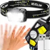 LED Stirnlampe 1200 Lumen Mit Bewegungssensor USB Aufladbar Produktbild-Vorschau 1
