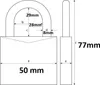 ABUS ottone 65/50 SL 6 Anteprima dell’immagine prodotto 5