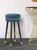 Mauro Ferretti Paris Barhocker Ø 35x74 cm petrol gold Produktbild-Vorschau 6