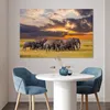 MuchoWow® Poster Elefant - Tiere - Gras - Sonnenuntergang - Produktbild-Vorschau 5
