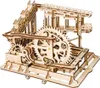 A wooden mechanical model of a marble run. Podgląd zdjęcia produktu