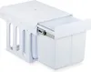 Relaxdays Einbaumülleimer, 2 Fächer, 2 x 15l, HBT: Produktbild-Vorschau 1