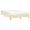 Cadre de lit Crème 120x190 cm Tissu Voir les images du produit 4