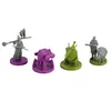 Four miniature game pieces are arranged in a line against a white background. Anteprima dell’immagine prodotto