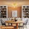 Deckenleuchte Modern Gold Metall Deckenlampe E27 Fassung Produktbild-Vorschau 6