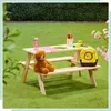 Relaxdays Kinderspeelset voor de tuin, picknickbank, Productafbeelding-voorbeeld 3