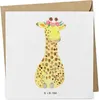 Mr. & Mrs. Panda Grußkarte Giraffe Blumenkranz - Weiß - Produktbild-Vorschau 1