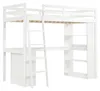 Lit mezzanine pour enfant 90 x 200 cm en pin, aggloméré et Voir les images du produit 11