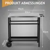 FCH Chariot barbecue Table d'appoint de jardin Trolley Voir les images du produit 5