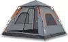vidaXL Kuppel-Campingzelt 5 Personen Grau und Orange Quick Produktbild-Vorschau 1