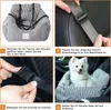 CALIYO Hundekörbchen, Hunde-Transportboxen, Autositz für Produktbild-Vorschau 8