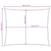 Voile d'ombrage Oxford Rectangulaire 3x4 m Jaune Voir les images du produit 10