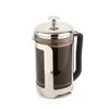 A French press coffee maker filled with coffee. Voir les images du produit