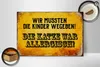 Holzschild Spruch 30x20cm Kinder weggeben Katze allergisch Produktbild-Vorschau 2
