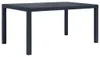vidaXL Zahradní stůl antracit 150x90x72 cm plastový Náhled obrázku produktu 5