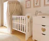 Set ZEE HEART: lettino bianco 120x60 con cassetto + comò Anteprima dell’immagine prodotto 3