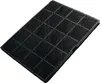 A black carbon filter for an appliance, shown from a diagonal angle. Voir les images du produit