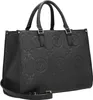 Elegante schwarze Damenschultertasche mit viel Stauraum und Produktbild-Vorschau 8