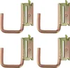 4pcs e Track Hooks Maximale Last 1200 Pfund J Hook Produktbild-Vorschau 2