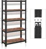 Calicosy - Scaffale industriale in metallo nero regolabile Anteprima dell’immagine prodotto 8