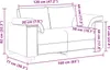 vidaXL Zweisitzer-Sofa Hellgrau 160 cm Stoff Produktbild-Vorschau 8