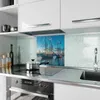 Küchenrückwand Spritzschutz Glas mit Motiv Schiffe im Hafen Produktbild-Vorschau 2
