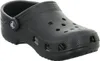 A black Crocs Classic Clog is shown from a side angle against a white background. Produktbild-Vorschau