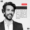 A man is shown smiling, with text overlayed on the right side of the image. Produktbild-Vorschau