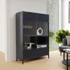 IDOHOME Grande vitrine en verre Wave Vitrine à poser avec 2 Voir les images du produit 2