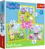 Prasiatko Peppa Krásny deň - Puzzle 3v1 20-50 dielikov Náhľad obrázku produktu 1