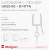 STEIGNER Guarnizione doccia UK22 70 cm (1 pz.) trasparente Anteprima dell’immagine prodotto 2