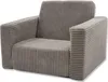 A single beige corduroy armchair for children. Produktbild-Vorschau