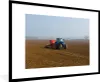 MuchoWow® Gerahmtes Poster Traktor - Blau - Nebel 90x60 cm Produktbild-Vorschau 1