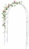 DanDiBo Arco di rose in metallo zincato solido 120 cm Arco Anteprima dell’immagine prodotto 11