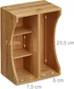 Organizér na stůl s úchytem, bambus, 25 x 18 x 12 cm Náhled obrázku produktu 3