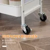 HOMCOM Rollwagen mit 3 Ebenen Servierwagen mit Griff Ablage Produktbild-Vorschau 6