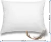 A white pillow with dimensions indicated. Náhled obrázku produktu