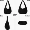 Große gesteppte Crossbody-Tasche aus Baumwolle für Damen Produktbild-Vorschau 3