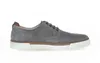 A single grey suede shoe with brown accents and a white sole is shown against a white background. Produktbild-Vorschau