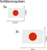 8er Set Länderfahnen Aufkleber "Japan" Sticker Flagge Auto Produktbild-Vorschau 2