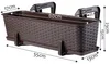 KADAX Pot de balcon avec soucoupe "Frette", balconnière Voir les images du produit 2