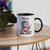 Less Talk More Coffee Lustiges Einhorn Tasse Schwarz Kaffee Produktbild-Vorschau 4